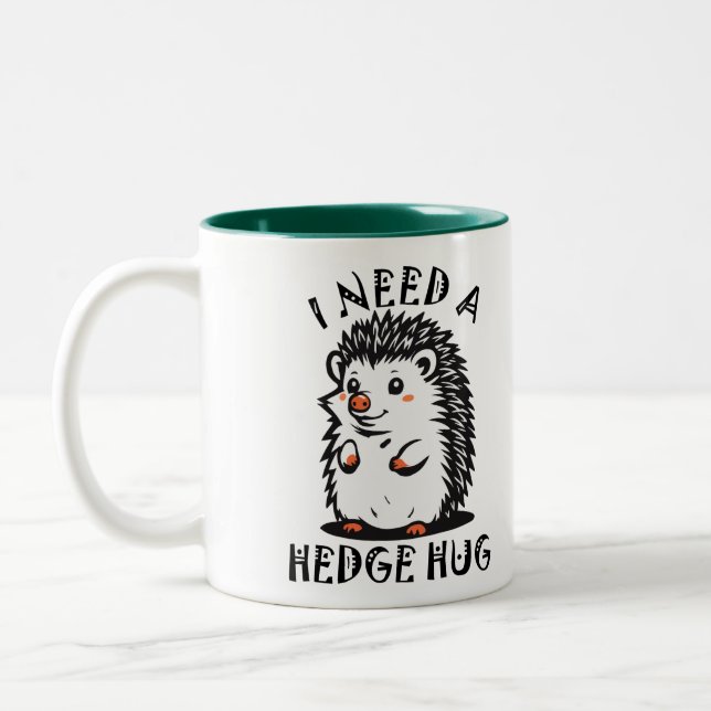 Notwendigkeit Hedge Hug Zweifarbige Tasse (Links)