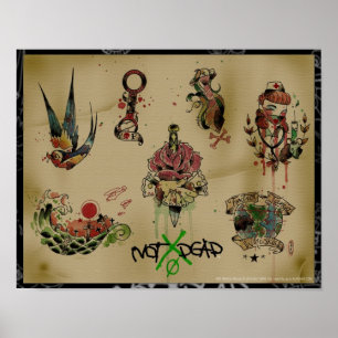 NOTxDEAD Tätowierungs-Blitzplakat Poster