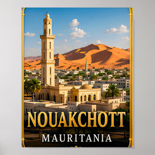Nouakchott Wüstenküste und saharischer Geist Poster