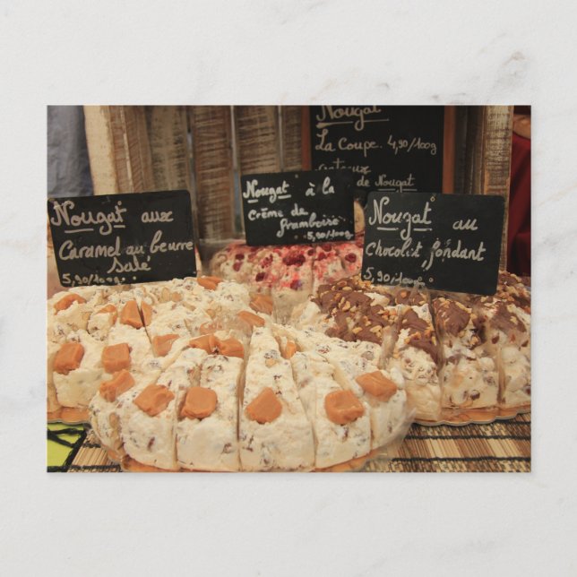 Nougat aus der Provence Postkarte (Vorderseite)