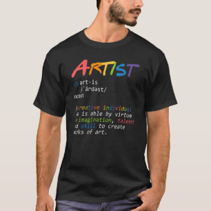 Noun Artist Definition Pinselpinsel T-Shirt