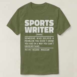 Noun-Definition für Sportschriftsteller Lover Funn T-Shirt