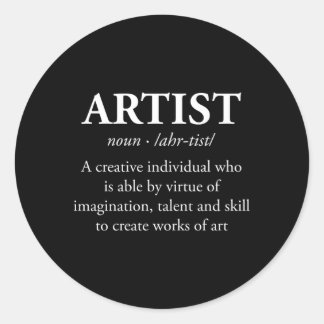 Noun Definition Pinselpinsel Runder Aufkleber