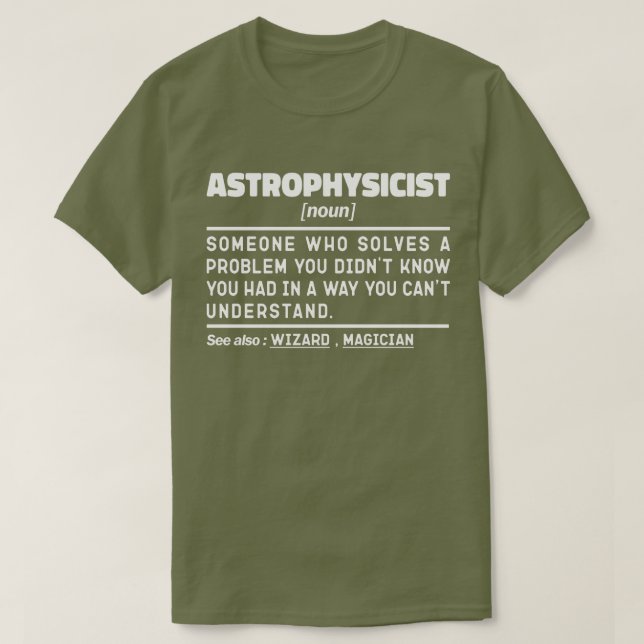 Noun Definition Science Lover Cool T-Shirt (Design vorne)