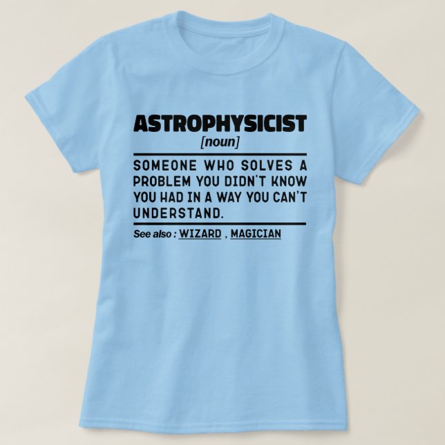 Noun Definition Science Lover Cool T-Shirt (Design vorne)