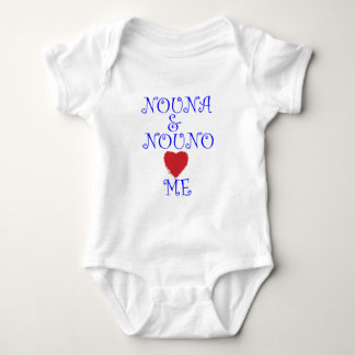 NOUNA UND NOUNO LIEBE ICH BABY STRAMPLER