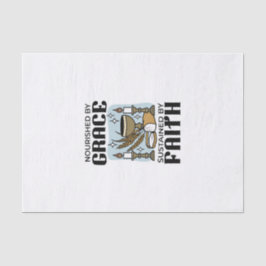 Nourished by Grace, Sustained by Faith Design Seidenpapier