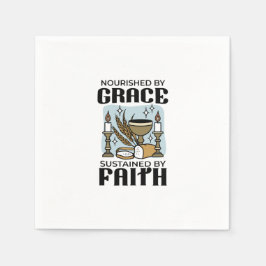 Nourished by Grace, Sustained by Faith Design Serviette