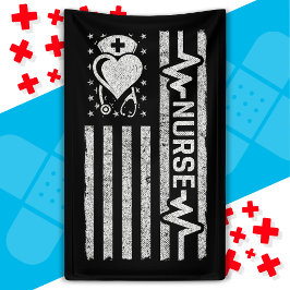 Nourse Wertschätzung Hero Heart Life American Flag Banner