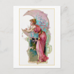 Nouveau Moon Postkarte