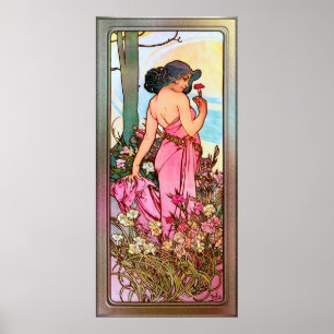 Nouveau Portrait von Alphonse Mucha Poster