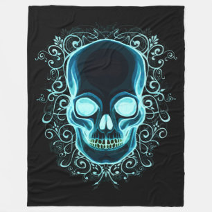 Nouveau Schädel Fleecedecke