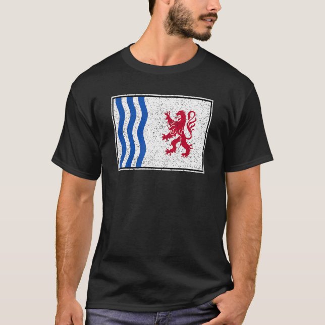 NOUVELLE-AQUITAINE FLAG SÜDWESTFRANKREICH T-Shirt (Vorderseite)