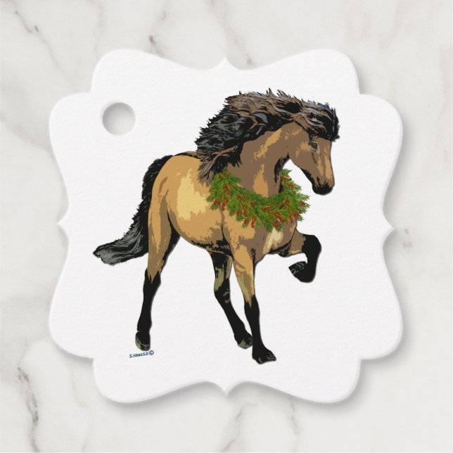 Nouvelle Christmas Geschenkanhänger (Vorderseite)