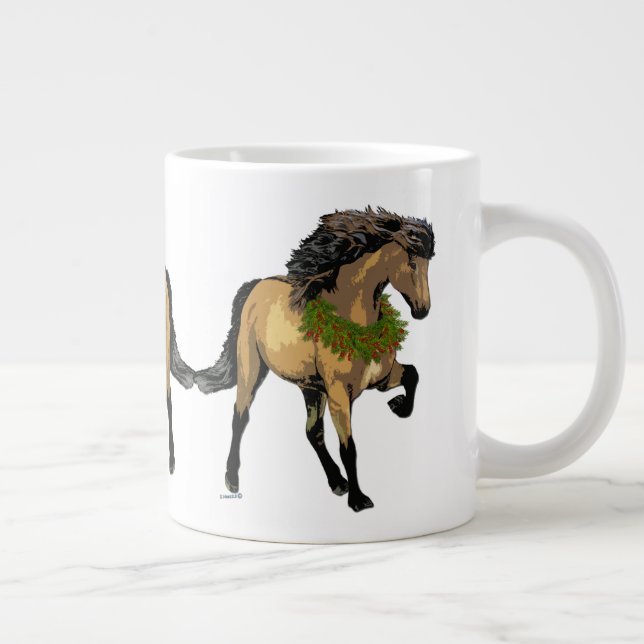 Nouvelle Icelandic Pferd Jumbo-Tasse (Rechts)