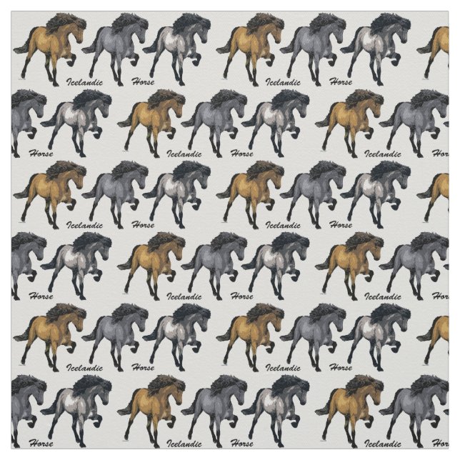 Nouvelle-Mode-Isländer-Pferd Stoff (Muster)