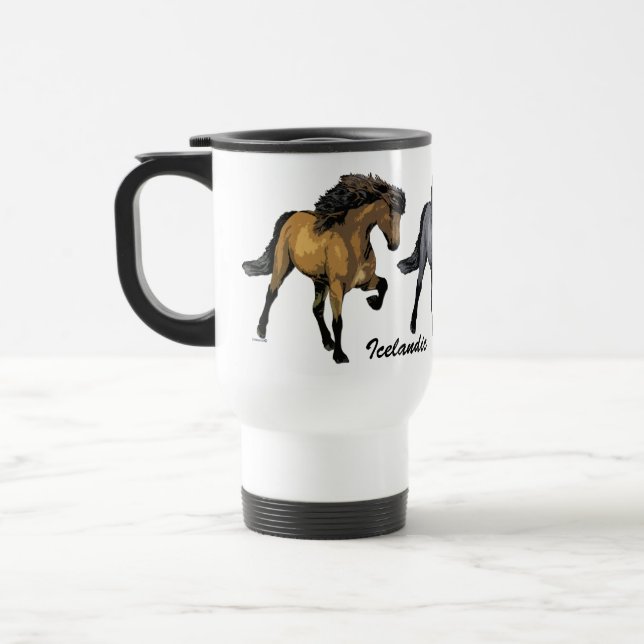 Nouvelle Vogue Icelandic Pferd Reisebecher (Links)
