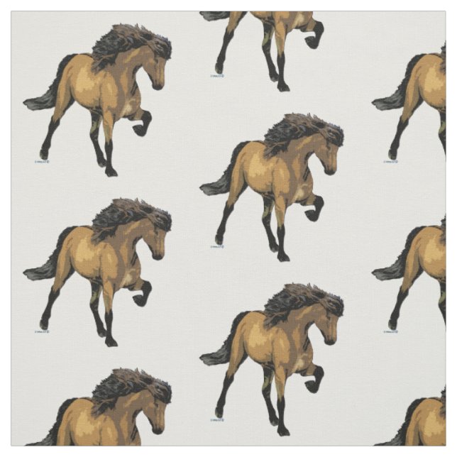 Nouvelle Vogue Isländisches Pferd Stoff (Muster)
