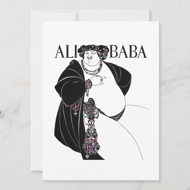 Nouveu Ali Baba von Aurbrey Beardsley (Vorderseite)