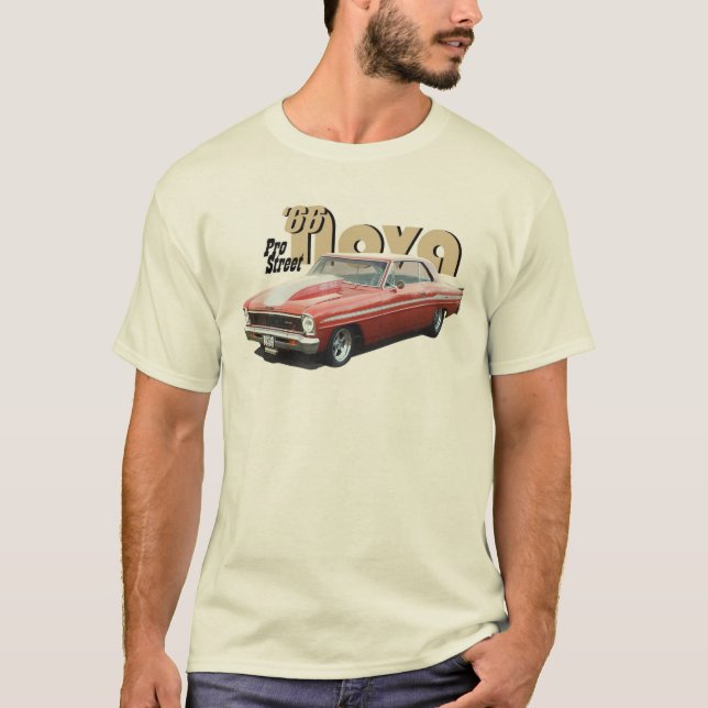 Nova Chevrolets Chevy 2 Pro-Straße 1966 T-Shirt (Vorderseite)