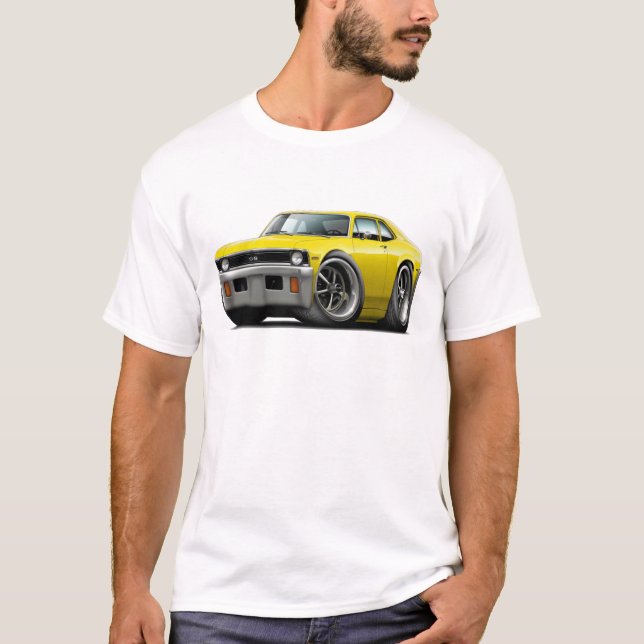 Nova-gelbes Auto 1971-72 T-Shirt (Vorderseite)