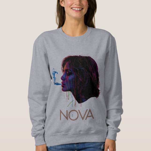 Nova Glow Painted Silence Sweatshirt (Vorderseite)