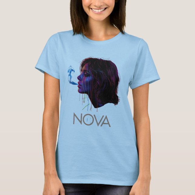 Nova Glow Painted Silence T-Shirt (Vorderseite)