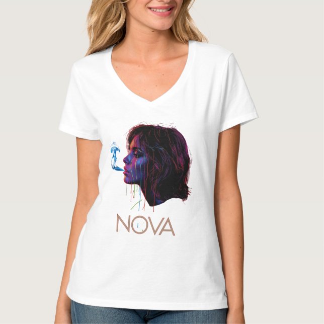 Nova Glow Painted Silence T-Shirt (Vorderseite)