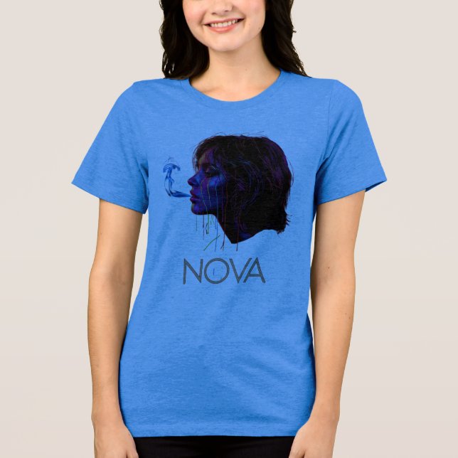 Nova Glow Painted Silence Tri-Blend Shirt (Vorderseite)