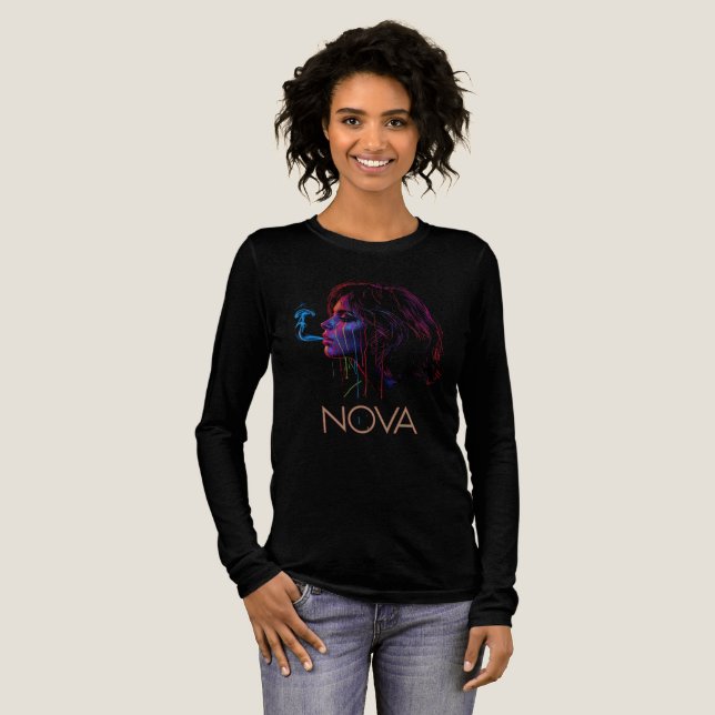 Nova Glow Painted Silence Tri-Blend Shirt (Volle Vorderseite)