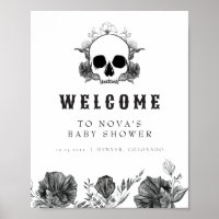 NOVA Gothic Skull Little Boo Baby Dusche Willkomme
