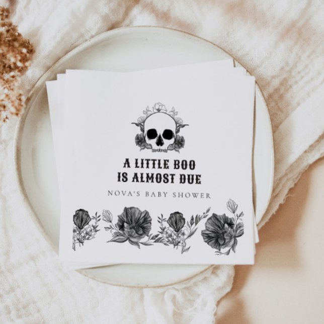 NOVA Gothic Skull Little Boo Halloween Kinderdusch Serviette (Von Creator hochgeladen)