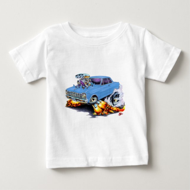 Nova-hellblaues Auto 1962-65 Baby T-shirt (Vorderseite)
