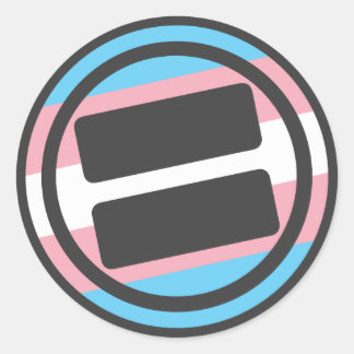 NOVA Pride Transgender-Logo - Runde Runder Aufkleber