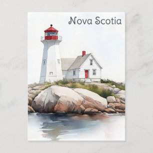 Nova Scotia Canada Lighthouse Travel Postkarte