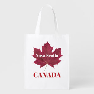 Nova Scotia Canada Maple Leaf Tasche Lebensmittelt Wiederverwendbare Einkaufstasche