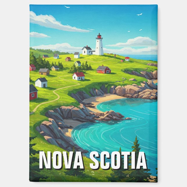 Nova Scotia Canada Travel Magnet (Vorderseite)
