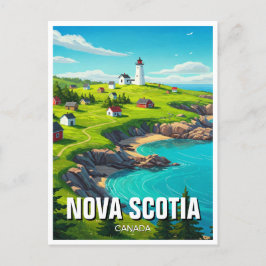 Nova Scotia Canada Travel Postkarte