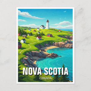 Nova Scotia Canada Travel Postkarte