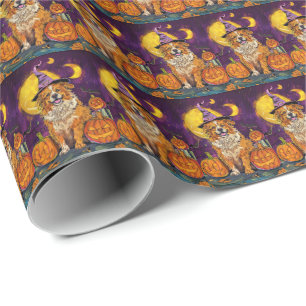 Nova Scotia Duck Toller Halloween HexenkPumpkin Geschenkpapier