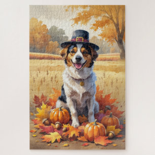 Nova Scotia Duck Toller Herbstleaves Erntedank Puzzle