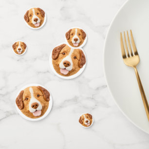 Nova Scotia Duck Toller Hund 3D Inspiriert Konfetti
