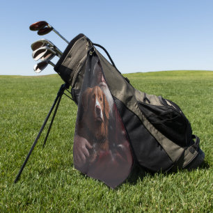 Nova Scotia Duck Toller mit dem Weihnachtsmann fei Golfhandtuch