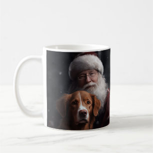 Nova Scotia Duck Toller mit Santa Claus Festlich Kaffeetasse