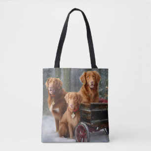 Nova Scotia Duck Toller Retriever Snowy Sleigh