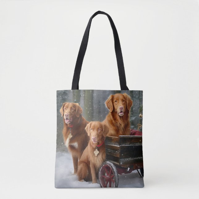 Nova Scotia Duck Toller Retriever Snowy Sleigh (Vorderseite)