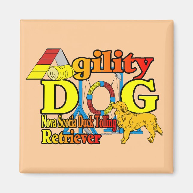 Nova Scotia Duck Tolling Retriever Agility Magnet (Vorne)