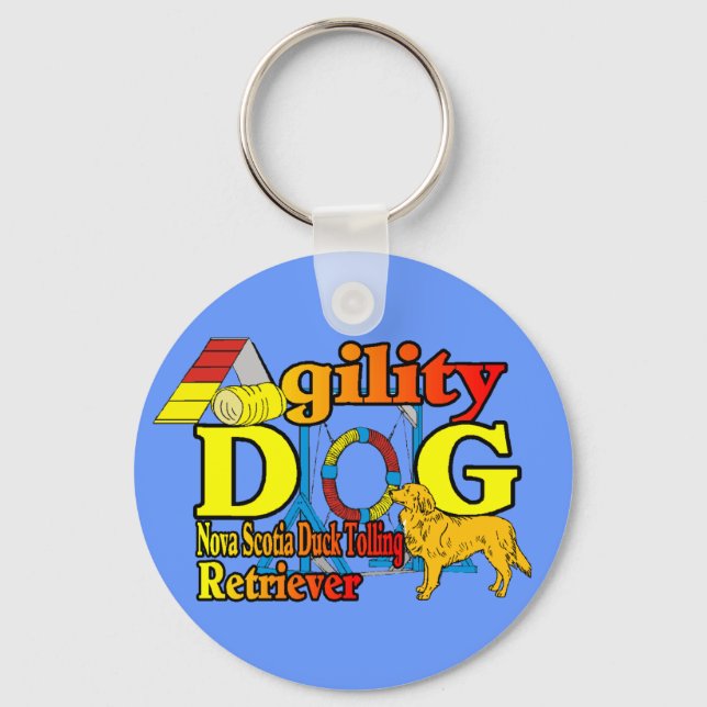Nova Scotia Duck Tolling Retriever Agility Schlüsselanhänger (Vorderseite)