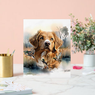 Nova Scotia Duck Tolling Retriever, Art Acrylschild
