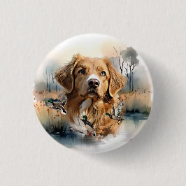 Nova Scotia Duck Tolling Retriever, Art Button